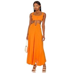 Cult Gaia Orange Maxi Dress